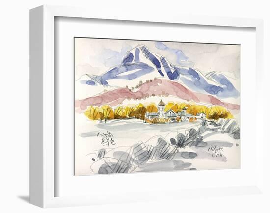 Dignified Plateau Scenery in Severe Winter Time-Kenji Fujimura-Framed Art Print