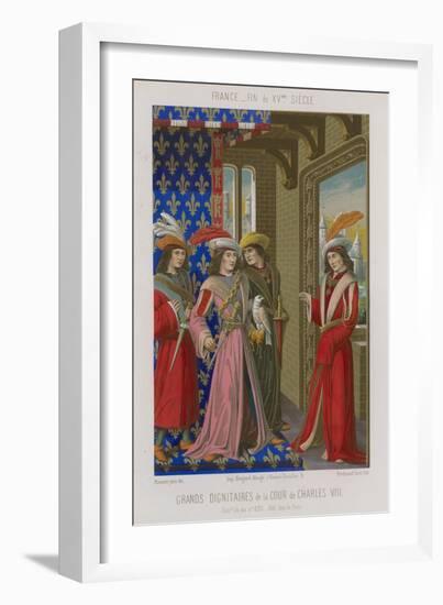 Dignitaries of the Court of Charles VIII-null-Framed Giclee Print