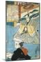 Dignitary before His Ceremonial Sword, by Utagawa Kunisada-Utagawa Kunisada-Mounted Giclee Print