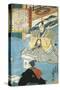 Dignitary before His Ceremonial Sword, by Utagawa Kunisada-Utagawa Kunisada-Stretched Canvas