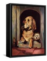 Dignity and Impudence-Edwin Henry Landseer-Framed Stretched Canvas