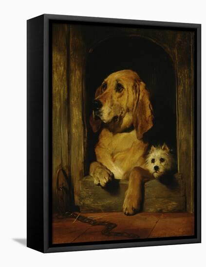 Dignity and Impudence-Edwin Henry Landseer-Framed Stretched Canvas