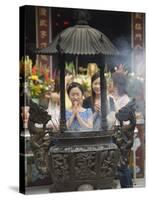 Dihua Street, Xiahai City God Temple, Taipei City, Taiwan-Christian Kober-Stretched Canvas