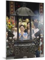 Dihua Street, Xiahai City God Temple, Taipei City, Taiwan-Christian Kober-Mounted Photographic Print