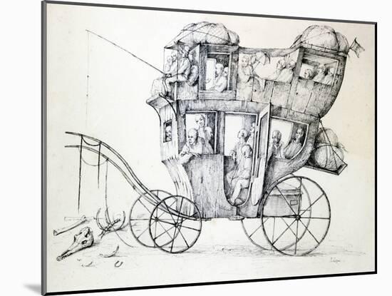 Diligence, C1850-1890-Stanislas Lepine-Mounted Giclee Print