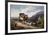 Diligence versant dans un précipice-Hippolyte Lecomte-Framed Giclee Print