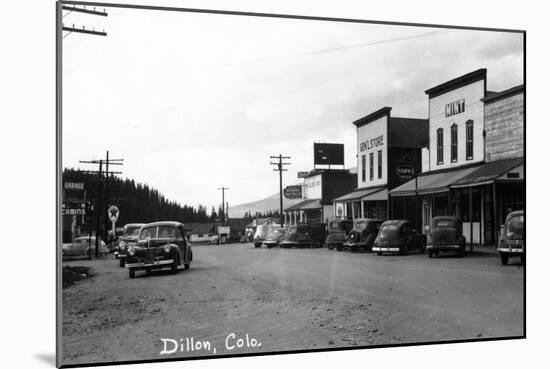 Dillon, Colorado - Street Scene-Lantern Press-Mounted Art Print