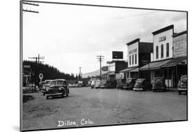 Dillon, Colorado - Street Scene-Lantern Press-Mounted Art Print