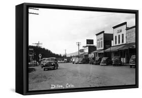 Dillon, Colorado - Street Scene-Lantern Press-Framed Stretched Canvas