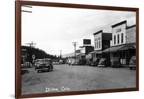 Dillon, Colorado - Street Scene-Lantern Press-Framed Art Print