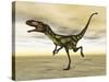 Dilong Dinosaur in the Desert-Stocktrek Images-Stretched Canvas