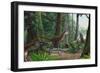 Dilong Paradoxus Strolling around the Woods in Search of Food-null-Framed Premium Giclee Print