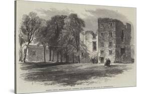 Dilston Castle, Northumberland, Formerly the Residence of the Earls of Derwentwater-Edmund Morison Wimperis-Stretched Canvas