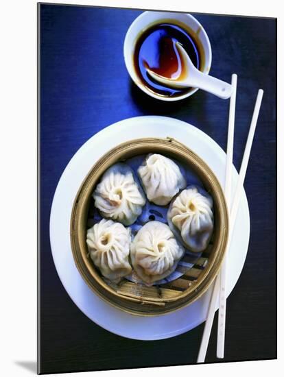 Dim Sum in Bamboo Steamer (China)-Dorota & Bogdan Bialy-Mounted Photographic Print