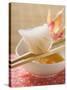 Dim Sum on Chopsticks over Dip (Asia)-null-Stretched Canvas