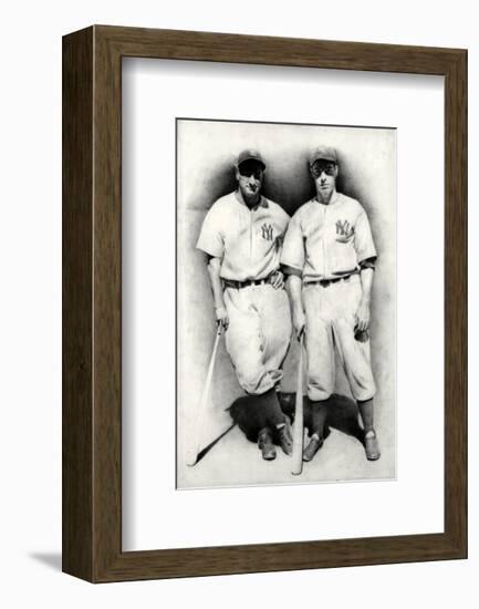 Dimaggio and Gehrig-Allen Friedlander-Framed Premium Giclee Print