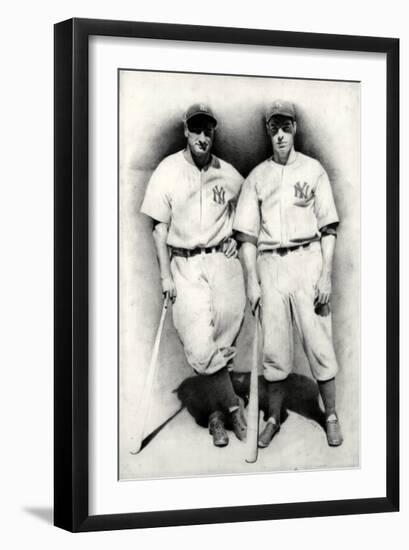 Dimaggio and Gehrig-Allen Friedlander-Framed Premium Giclee Print