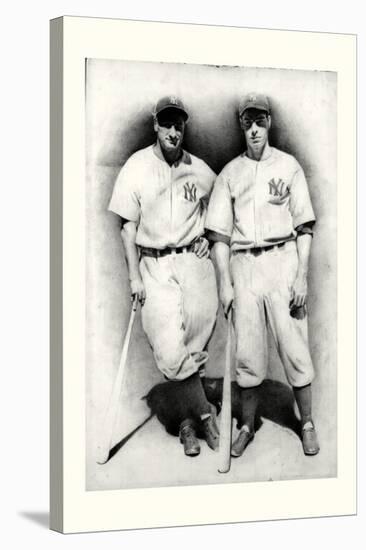 Dimaggio and Gehrig-Allen Friedlander-Stretched Canvas