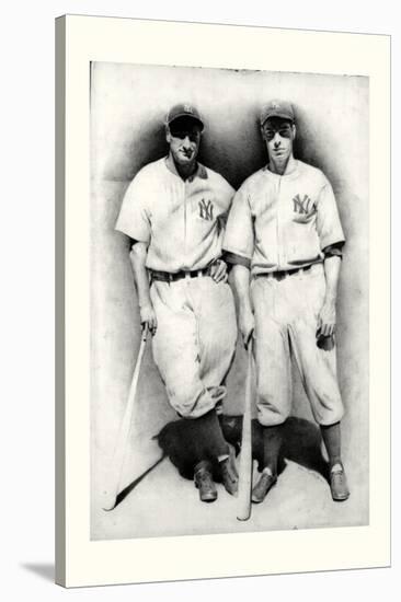 Dimaggio and Gehrig-Allen Friedlander-Stretched Canvas