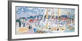 Dimanche a Deauvilie-Raoul Dufy-Framed Art Print