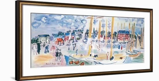 Dimanche a Deauvilie-Raoul Dufy-Framed Art Print