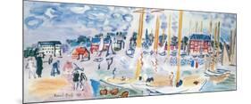 Dimanche a Deauvilie-Raoul Dufy-Mounted Art Print