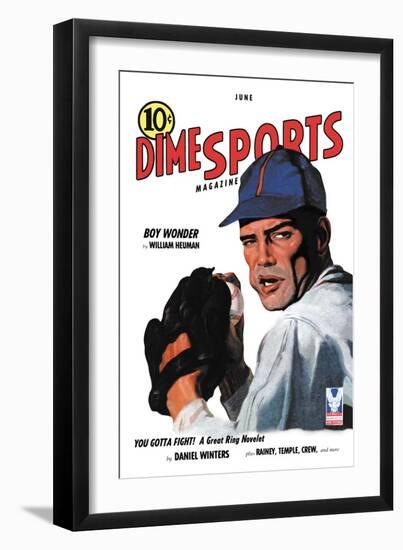 Dime Sports: Boy Wonder-null-Framed Art Print