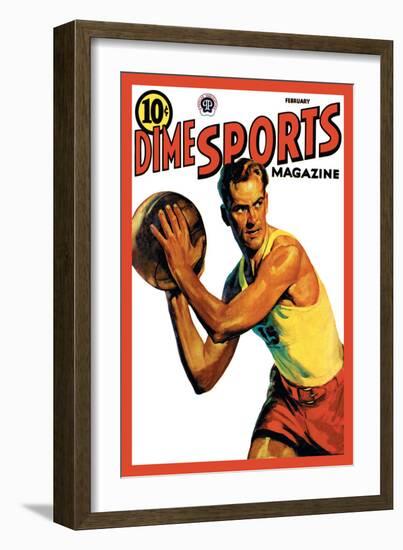 Dime Sports Magazine: Basketball-null-Framed Art Print