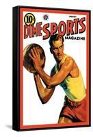 Dime Sports Magazine: Basketball-null-Framed Stretched Canvas