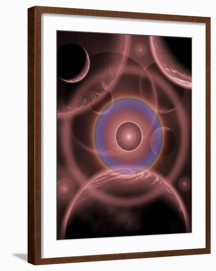Dimensional Doorway of the Universe-Stocktrek Images-Framed Photographic Print