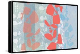 Dimensional Leaves-Jan Weiss-Framed Stretched Canvas