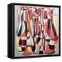 Dimentional Transposition, Carmine Vermillion-Brian Irving-Framed Stretched Canvas