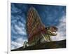 Dimetrodon Was an Extinct Genus of Synapsid from Th Early Permian Period-null-Framed Art Print