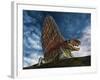 Dimetrodon Was an Extinct Genus of Synapsid from Th Early Permian Period-null-Framed Art Print