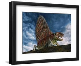 Dimetrodon Was an Extinct Genus of Synapsid from Th Early Permian Period-null-Framed Art Print