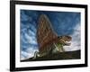 Dimetrodon Was an Extinct Genus of Synapsid from Th Early Permian Period-null-Framed Art Print