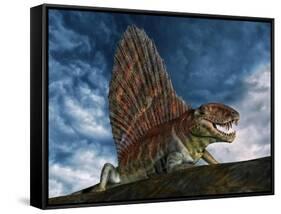 Dimetrodon Was an Extinct Genus of Synapsid from Th Early Permian Period-null-Framed Stretched Canvas