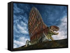 Dimetrodon Was an Extinct Genus of Synapsid from Th Early Permian Period-null-Framed Stretched Canvas