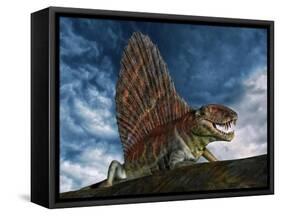 Dimetrodon Was an Extinct Genus of Synapsid from Th Early Permian Period-null-Framed Stretched Canvas