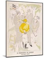 Diminutive Jockey Gives His Considered Opinion to a Couple-Roger Chastel-Mounted Art Print