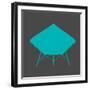 Dimond Lounge Chair Teal-Anita Nilsson-Framed Art Print