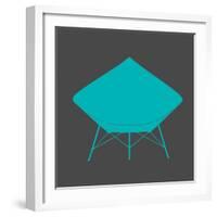 Dimond Lounge Chair Teal-Anita Nilsson-Framed Art Print