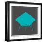 Dimond Lounge Chair Teal-Anita Nilsson-Framed Art Print