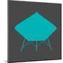 Dimond Lounge Chair Teal-Anita Nilsson-Mounted Art Print