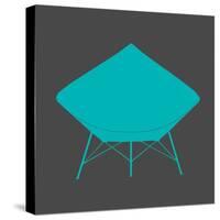 Dimond Lounge Chair Teal-Anita Nilsson-Stretched Canvas