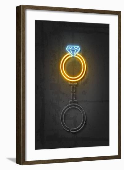 Dimond Ring-Octavian Mielu-Framed Art Print