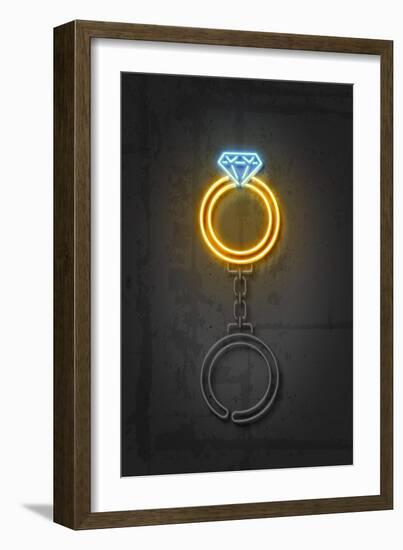 Dimond Ring-Octavian Mielu-Framed Art Print