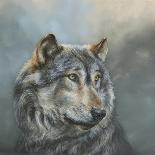 Wistful Wolf-Dina Perejogina-Art Print