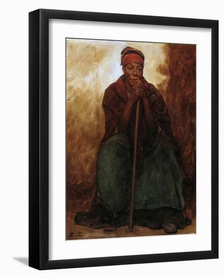 Dinah, the Black Servant, 1866-69-Eastman Johnson-Framed Giclee Print