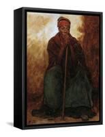 Dinah, the Black Servant, 1866-69-Eastman Johnson-Framed Stretched Canvas